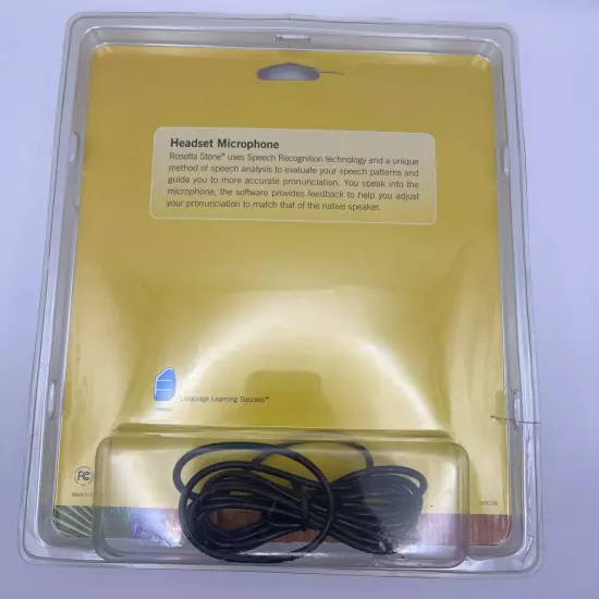 Rosetta Stone Headset Microphone USB For Language Learning Software New Sealed