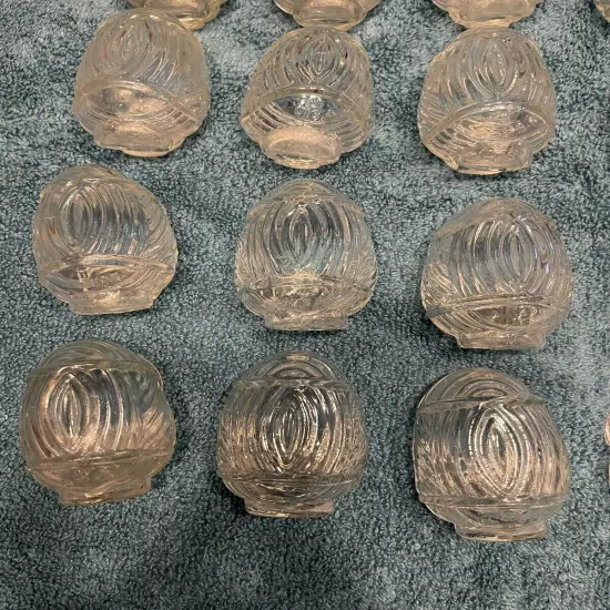 26 Vintage Pressed Glass BirdCage Seed Water Cups