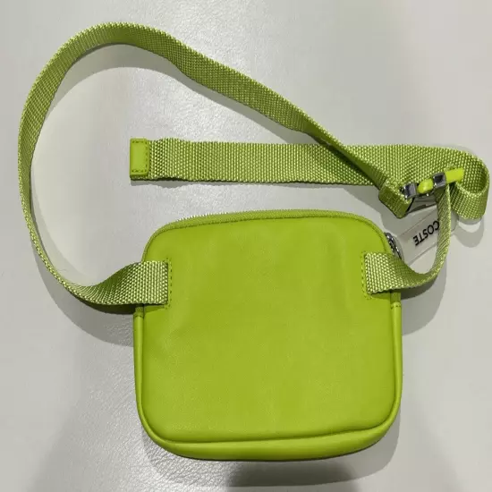 LACOSTE Leather Lime Neon Waist Bag