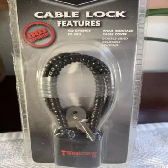 Firearm Gun Lock w/ 2 Keys Turners Outdoorsman Rifle Shotgun Lock Brand NEW