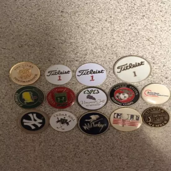 golf ball markers lot