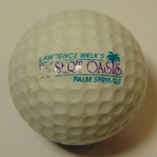 RARE LAWRENCE WELK DESERT OASIS PING GOLF BALL Ping EYE 2 Color Bi-Color Karsten