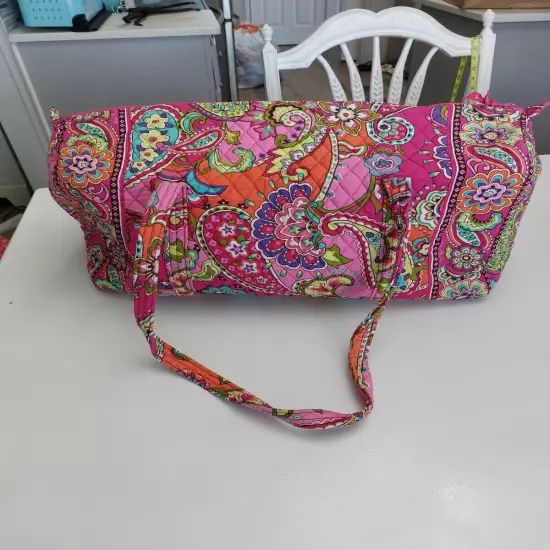 Vera Bradley Pink Swirls Set Lg Duffel, Miller Tote & LG Cosmetic 