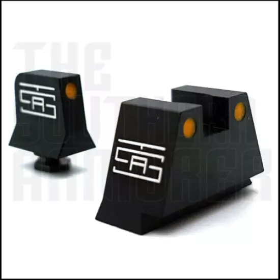 TALL NIGHT SIGHTS FOR MOS GLOCK 42 43 43X 48 FRONT & REAR SET SUPPRESSOR RED DOT