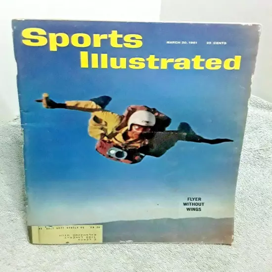 Sports Illustrated March 20 1961 Lynn Pyland Sky Diving magazine