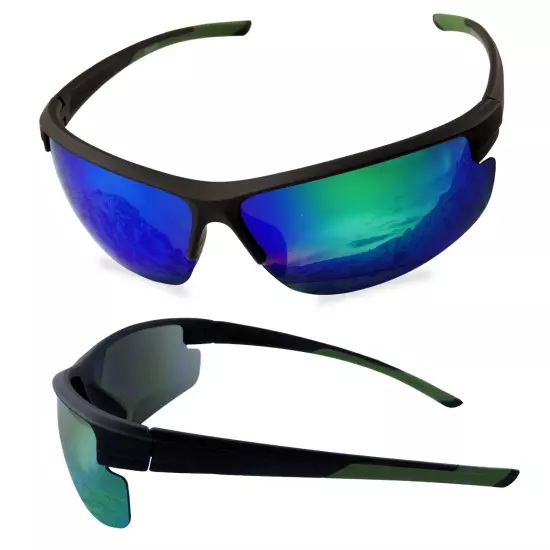 Clearance Sports Sunglasses for Men UV Protection, Retro Sunglasses, Wrap Around