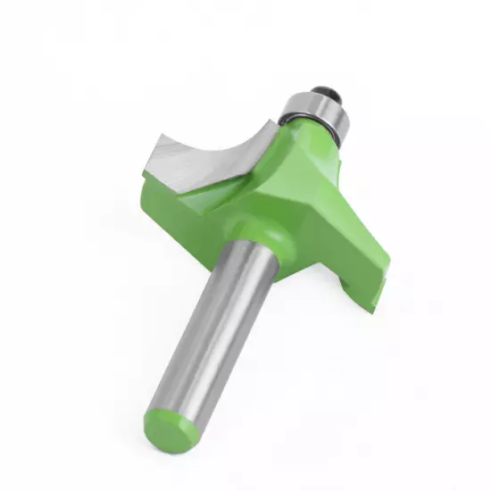 8mm Shank Round Over Edge Profile Router Bit, 2.25-12.7mm Radius 1PC/10PCS GREEN