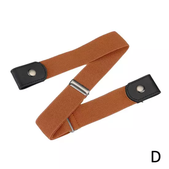 Buckle Free Elastic Invisible Waist Belt For Jeans No Hassle L7I6 Men Wome M5Y4