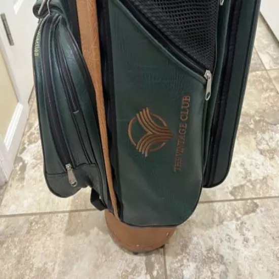 THE JONES COLLECTION GOLF BAG Green & Brown The Vintage Club Indian Wells, CA