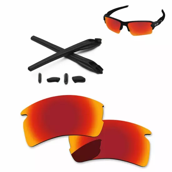 Lensology Polarized Replacement Lenses & Kit For-Oakley Flak 2.0 XL OO9188 - Opt