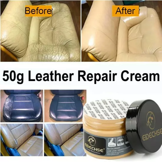 Leather Repair Cream Car Seat Sofa Dye Recolor Restorer Repair Renew Paste Kit