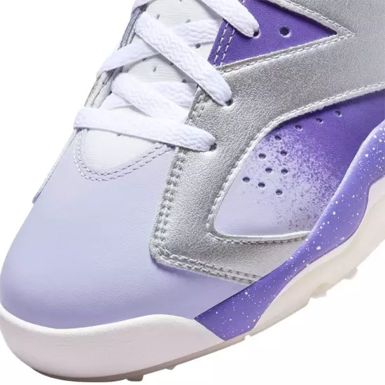 Jordan Retro 6 G NRG Metallic Silver Oxygen Purple Golf Shoes - SU23 Size 10.5