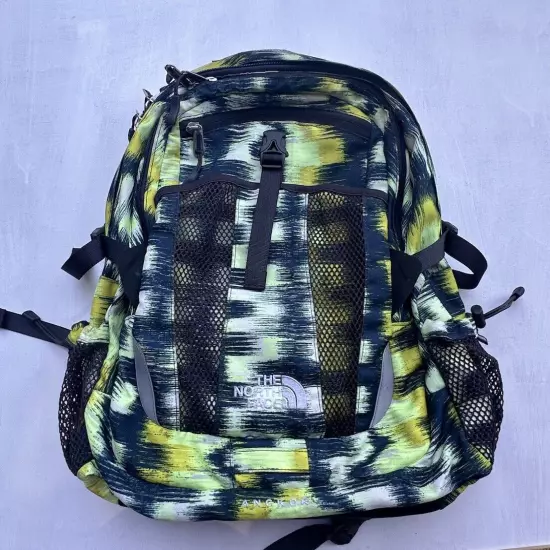 North Face Backpack Angkor Hiking Travel Daily School Laptop Yellow Black