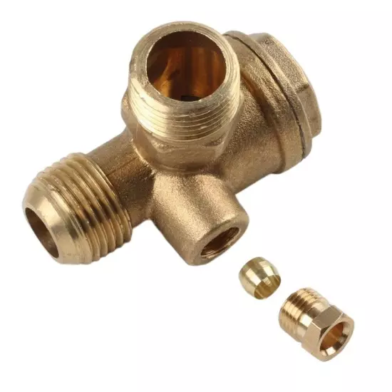 Air Compressor Check Valve Gold Home Male Threaded One-way 1pcs 20*20mm