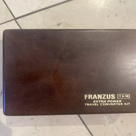 Vintage Franzus Extra Power Travel Foreign Electricity Converter Kit Model TK-16