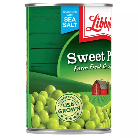 (6 Cans) Libby's Canned Sweet Peas, 15 oz (FREE SHIPPING)