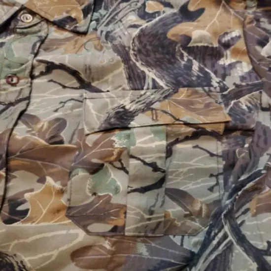 ALL WEATHER FOLIAGE LEAF LEAVES CAMOUFLAGE HUNTING AIRSOFT SNIPER JACKET LARGE