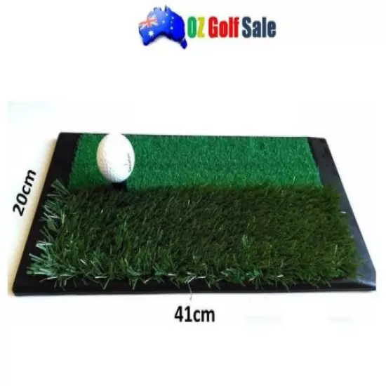 NEW 1PCS HEAVY DUTY GOLF DRIVING CHIPPING MAT W/ DUAL HEIGHT GRASS WITH TEE