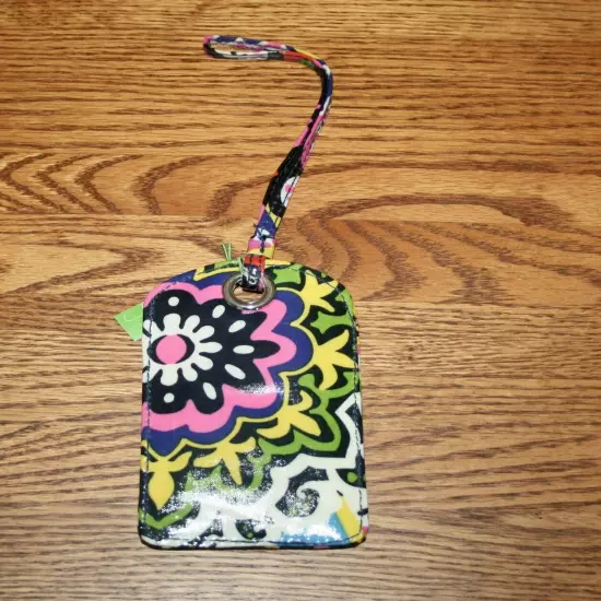 Vera Bradley LUGGAGE TAG laminated travel suitcase ID case gift card holder NEW