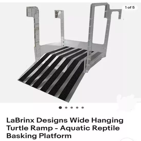 LaBrinx Designs Wide Hanging Turtle Ramp - Aquatic Reptile Basking Platform