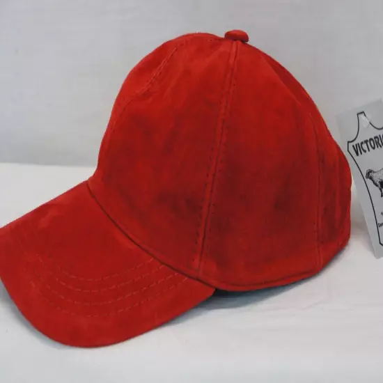 100% REAL GENUINE LAMBSKIN SUEDE LEATHER Baseball Cap Hat Sport Visor 36 COLORS