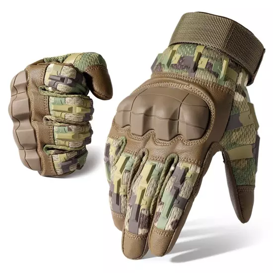 AXBXCX Tactical Gloves for Men - Protection, Flexible, Durable, Touchscreen C...