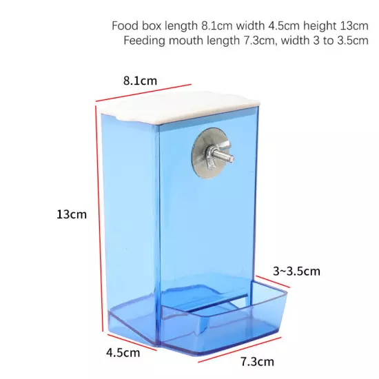 Bird Feeder Cage Accessories Integrated Feeding Viewing Feeders Birds Supplies