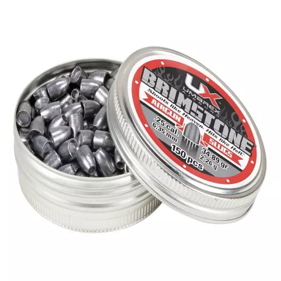 UMAREX Slug HP 150 Count BRIMSTONE Hollow Point 6.35mm .25 Caliber Air Pellets