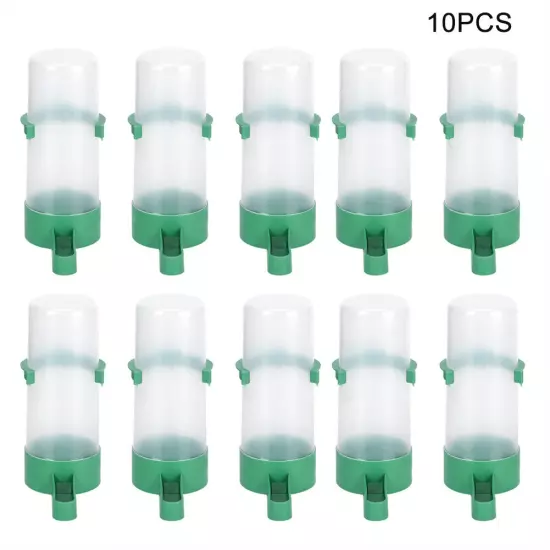 10pcs Round Plastic Birds Farm Livestock Automatic Feeding Drinking Water B JY