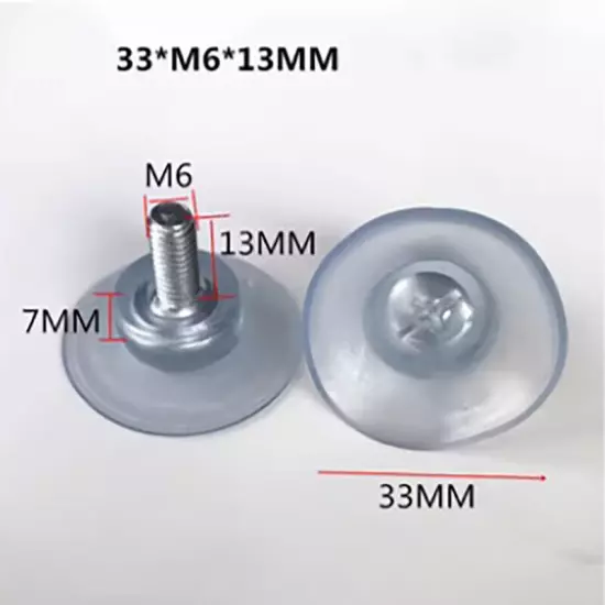 Thumb Screw Sucker Suction Cups 13/17/18/20/30mm PVC Rubber Glass Suckers