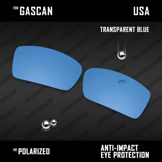 Anti Scratch Polarized Replacement Lenses for-Oakley Gascan OO9014 Options