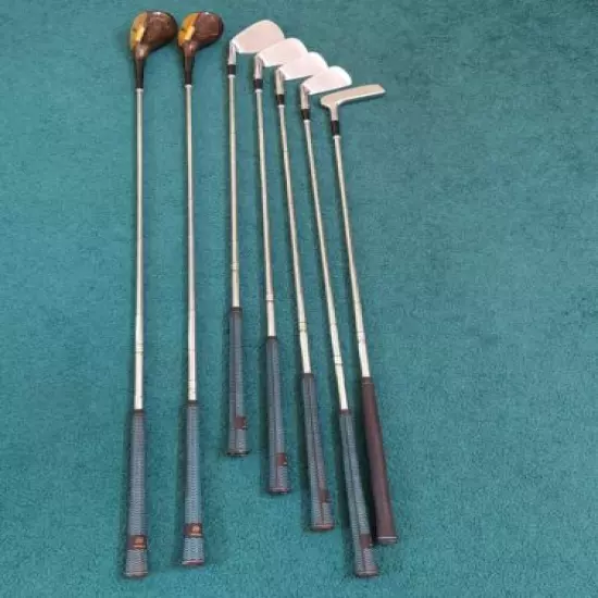 Vintage Wilson Laura Baugh Dynamic Swing 1 And 3 Woods And 3, 5, 7, And 9 Irons