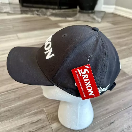 New Srixon Snap Back Tour Hat Cap Golf Adjustable Black Cleveland Golf One Size