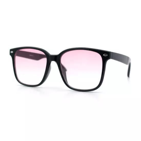 Retro Hipster Photochromic Lens Oversize Horn Rim Plastic Sunglasses