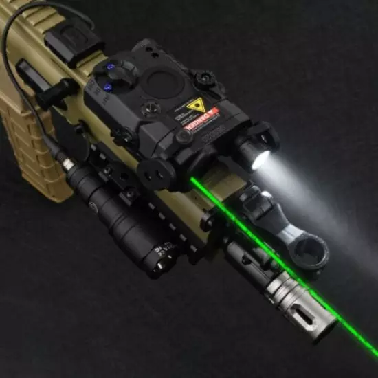 WADSN Tactical PEQ15 LA5C Red /Green Dot Laser Sight Point & White LED Combo 