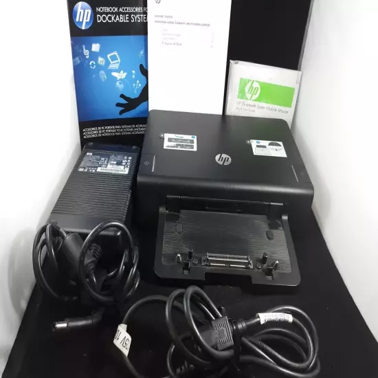 HP Advanced Docking Station NZ223AA#ABA New in open Box All Manuals Software 