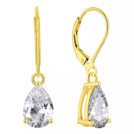 Fashion Cut Zircon Water Drop Stone Earrings For Women Wedding Party Jewelry 