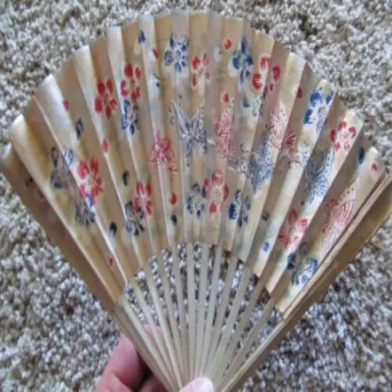 VINTAGE HAND FAN ADVERTISING RICKECKER'S GOLF QUEEN CIRCA 1910