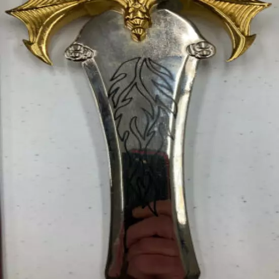 Beautiful Gold and Silver Accented Dagger with Wall Plaque 