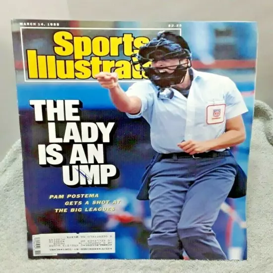 Sports Illustrated March 14 1988 Pam Postema Woman Umpire magazine 80s