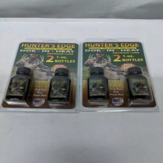 Hunter's Edge Doe-In-Heat Estrous Lure Rut Hot 2-PACK!