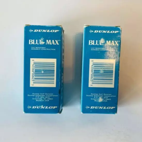 2 NIB Vintage BLUE MAX Dunlop Golf Balls Advertisement #1 and #2