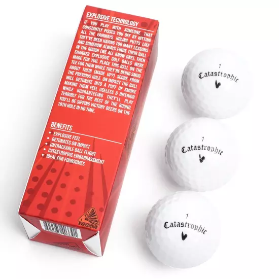 Exploding Balls - Prank Balls That Explode on Impact - Funny Joke for Golfers...