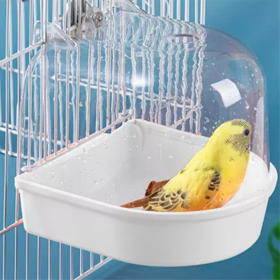 Parrot Hanging Bathtub Easy to Install Canary Cage Accessories Pet Bird5614