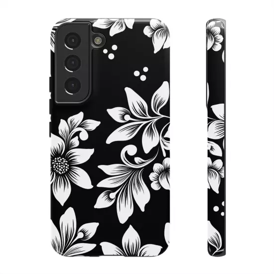 Black & White Floral Style - Tough Cases