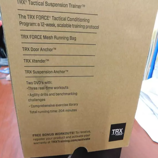 TRX Force Kit Tactical Military Athletes Workout Suspension Trainer W/DVD & Mesh