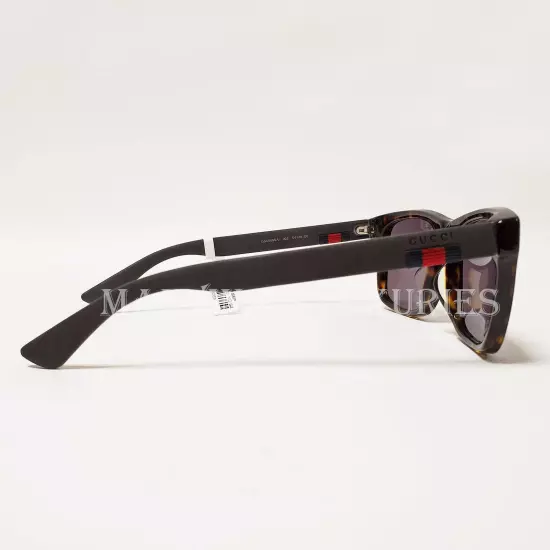 GUCCI SUNGLASSES GG0008SA 003 SQUARE TORTOISESHELL WEB DETAIL MENS