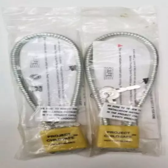 NEW two Cable Gun Locks - by Project Child Safe with 2 Keys each Brand New!