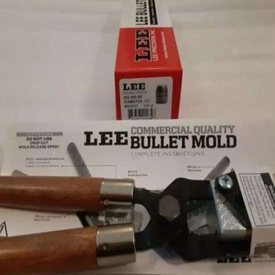 Lee 2-Cavity Bullet Mold 452-200-RF 45 ACP, 45 Auto Rim, 45 Long Colt, free ship