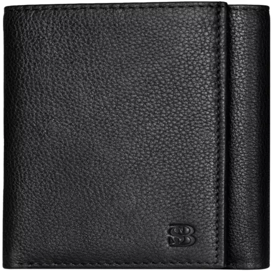 Real Leather Trifold Slim Wallets For Men Mens Wallet W/ ID Window RFID Blocking